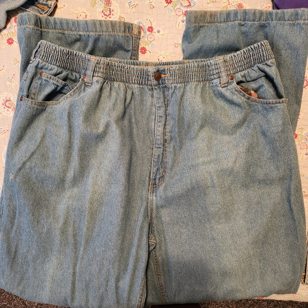 Men's flannel jeans
